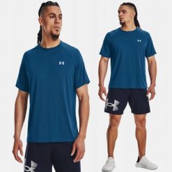 T-Shirt Koszulka Męska Under Armour Sportowa. Koszulki sportowe męskie Under Armour, m, bez wzorów, bez kołnierzyka, bez ramiączek, do biegania. Za 169.99 zł.