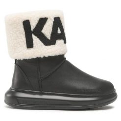 Śniegowce KARL LAGERFELD. Czarne śniegowce i trapery damskie KARL LAGERFELD. Za 959.99 zł.