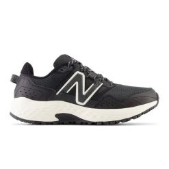 Buty New Balance W WT410LB8 czarne. Czarne obuwie sportowe damskie bez wzorów, z materiału, do biegania. Za 487.95 zł.