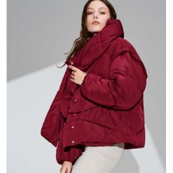 Kurtka z odpinanym szalem - Fioletowy. Kurtki damskie marki Reserved. Za 299.99 zł.
