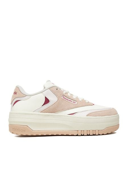 Reebok Sneakersy EO-CLUB C EXTRA 100226768 Écru. Białe buty sportowe dziewczęce Reebok, bez wzorów, z materiału, bez zapięcia. Za 159.99 zł.
