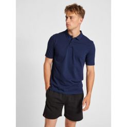 Polo Hummel Red Classic. Niebieskie buty sportowe męskie Hummel, l, bez wzorów, z bawełny, bez kołnierzyka, bez ramiączek, na golfa. Za 150.00 zł.