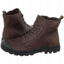Palladium Pampa Zip Lth Ess Brązowe 42 (76888-248-M). Brązowe buty sportowe męskie Palladium, bez zapięcia. Za 454.17 zł.