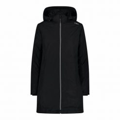 Płaszcz damski turystyczne CMP 32Z1406. Czarne płaszcze damskie CMP, l, bez wzorów, sportowe, bez kaptura. W wyprzedaży za 419.99 zł.