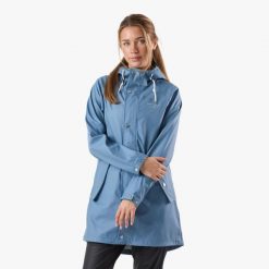 Kurtka przeciwdeszczowa turystyka damska Swedemount Väderöarna Coat wodoodporna. Czarne kurtki damskie SWEDEMOUNT, m, bez wzorów, z materiału, bez kaptura. Za 251.99 zł.