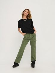 ONLY Spodnie materiałowe 15300976 Zielony Loose Fit. Zielone spodnie materiałowe damskie Only, xs, bez wzorów, z bawełny. Za 129.99 zł.