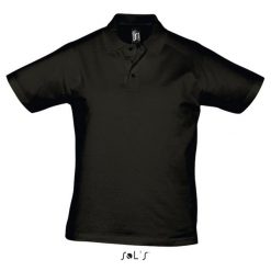 Polo Sol's Prescott. Czarne koszulki polo męskie SOL'S, m, bez wzorów, bez ramiączek. Za 116.50 zł.