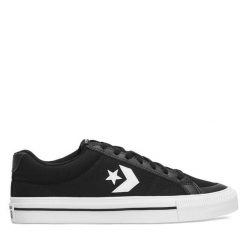 Trampki Converse. Czarne trampki męskie Converse, bez wzorów, casualowe, bez zapięcia. Za 249.99 zł.