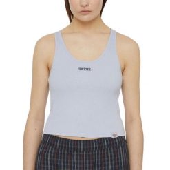 Koszulki Dickies Model Yorktown Vest W Kolor Fioletowy. Fioletowe koszulki sportowe damskie Dickies, bez wzorów, z tkaniny, bez kołnierzyka, bez ramiączek. W wyprzedaży za 73.95 zł.