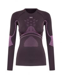 Koszulka X-BIONIC ENERGY ACCUMULATOR 4.0. Fioletowe koszulki sportowe damskie X Bionic, l, bez wzorów, bez kołnierzyka, bez ramiączek, na fitness i siłownię. Za 719.99 zł.