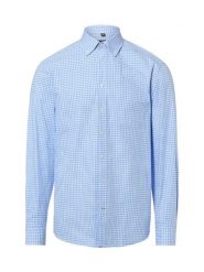 Nils Sundström Męska koszula casual Mężczyźni Regular Fit Bawełna niebieski, XXL. Niebieskie koszule męskie Nils Sundström, m, bez wzorów, z bawełny, casualowe, bez kołnierzyka, bez ramiączek. Za 199.95 zł.