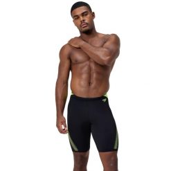 Jammer Speedo Eco+ Hyperboom Splice. Czarne kąpielówki męskie Speedo, m, bez wzorów, do pływania. Za 197.50 zł.