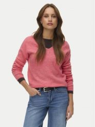 Vero Moda Sweter Crewlefile 10233357 Koralowy Loose Fit. Pomarańczowe swetry damskie Vero Moda, l, bez wzorów, z syntetyku, bez kołnierzyka, bez ramiączek, bez kaptura. Za 109.99 zł.