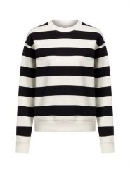 Marie Lund Bluza damska Kobiety Bawełna czarny|biały w paski, L. Białe bluzy damskie Marie Lund, l, bez wzorów, z bawełny, bez kaptura. Za 139.95 zł.