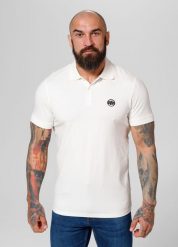 Koszulka męska Pitbull Polo Jersey Slim Fit Small Logo. Białe koszulki polo męskie PITBULL, na lato, m, bez wzorów, z bawełny, bez ramiączek. Za 119.00 zł.