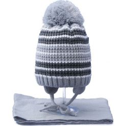Czapka dziecięca z szalikiem CZ+S 020C szara r. 46-48. Czapki dla dzieci marki Proman. Za 45.25 zł.