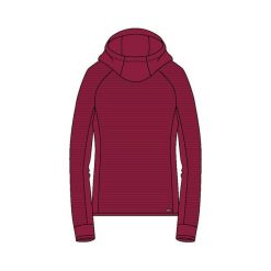 Bluza damska z kapturem CMP. Czerwone bluzy damskie CMP, bez wzorów, z kapturem. Za 308.00 zł.