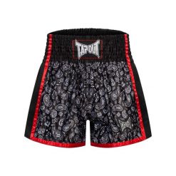 Szorty do boksu tajskiego Tapout Camino. Czarne krótkie spodenki sportowe męskie TAPOUT, bez wzorów, na fitness i siłownię. Za 275.50 zł.