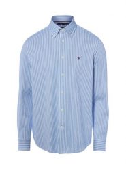 Tommy Hilfiger Koszula Mężczyźni Regular Fit niebieski|biały, S. Białe koszule męskie Tommy Hilfiger, m, bez wzorów, z bawełny, eleganckie, bez kołnierzyka, bez ramiączek. Za 379.95 zł.