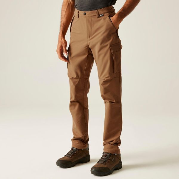 Spodnie męskie cargo Questra. Brązowe spodnie sportowe męskie Regatta, na lato, m, bez wzorów, trekkingowe. Za 249.99 zł.