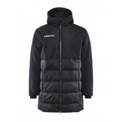 Parka z kapturem Craft Core Explore. Czarne parki męskie Craft, s, bez wzorów, z materiału, eleganckie, z kapturem. Za 733.50 zł.