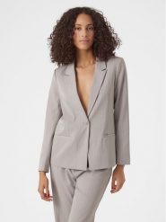 Vero Moda Marynarka Wendy 10301491 Szary Slim Fit. Szare żakiety damskie Vero Moda, bez wzorów, z syntetyku. Za 209.99 zł.