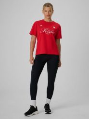 4F Legginsy kibica damskie - czarne S. Czarne legginsy damskie 4f, l, bez wzorów, z dzianiny. Za 99.99 zł.