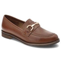Brązowe Mokasyny Armodo Wygodne Obuwie Damskie. Brązowe mokasyny damskie Armodo, bez wzorów, ze skóry, eleganckie, bez obcasa, bez zapięcia. Za 439.00 zł.