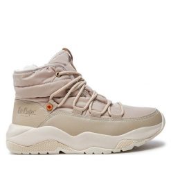 Trzewiki Lee Cooper. Brązowe botki damskie Lee Cooper, bez obcasa, na płaskiej podeszwie, bez zapięcia. Za 219.99 zł.