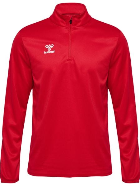 Bluza dresowa 1/2 zip Hummel Essential. Czerwone bluzy damskie Hummel, xl, bez wzorów, z dresówki, bez kaptura. Za 167.00 zł.