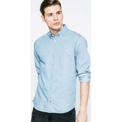 Tommy Hilfiger - Koszula. Szare koszule męskie marki Tommy Hilfiger, z bawełny, button down, z długim rękawem. W wyprzedaży za 239.90 zł.