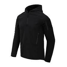 Bluza bushcraft męska Helikon-Tex Range Hoodie. Czarne bluzy męskie HELIKON-TEX, l, bez wzorów, bez kaptura, outdoorowe. Za 261.99 zł.