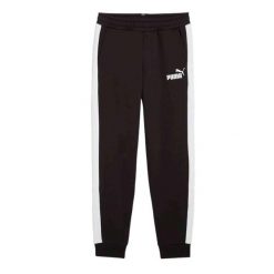 Puma Spodnie Ess Block Fl 68182101. Czarne spodnie sportowe męskie Puma, s, bez wzorów, z bawełny, na fitness i siłownię. Za 119.99 zł.
