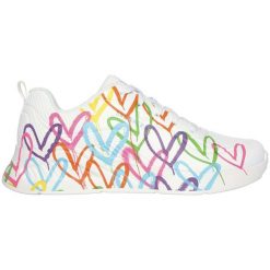 Buty sneakersy sportowe damskie Skechers Uno Lite białe wygodne. Białe obuwie sportowe damskie Skechers, bez wzorów. Za 279.39 zł.