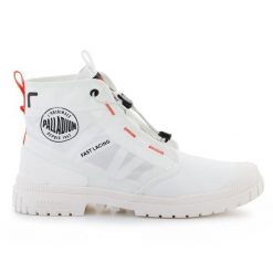 Buty Palladium Sp20 Travel Hi 74476-116-M białe. Białe obuwie sportowe damskie bez wzorów, z gumy. Za 544.84 zł.