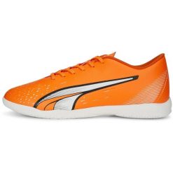 Buty do futsalu męskie Puma Ultra Play IT. Brązowe buty sportowe męskie Puma, z materiału, bez zapięcia, do piłki nożnej. Za 290.00 zł.