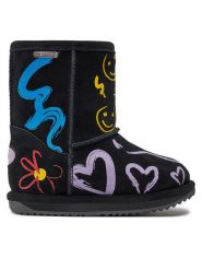 EMU Australia Śniegowce Hollis K13102 Czarny. Czarne buty zimowe dziewczęce Emu Australia, ze skóry, bez zapięcia. Za 479.99 zł.