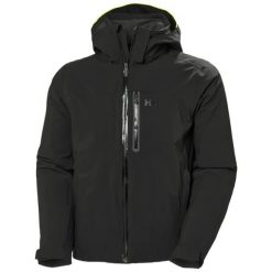 Kurtka narciarska Helly Hansen Swift Stretch. Czarne kurtki męskie Helly Hansen, na lato, m, bez wzorów, z elastanu, eleganckie, bez kaptura. Za 1,307.50 zł.