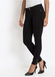Tregginsy. Czarne legginsy damskie bonprix, bez wzorów. Za 159.99 zł.