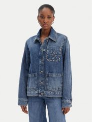 Liu Jo Kurtka jeansowa UA6125 D4854 Niebieski Regular Fit. Niebieskie kurtki damskie Liu Jo, m, bez wzorów, z bawełny, bez kaptura. Za 949.99 zł.