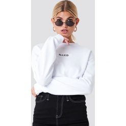 NA-KD Bluza oversize z nadrukiem - White. Białe bluzy damskie NA-KD, z nadrukiem, z dzianiny. Za 161.95 zł.
