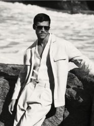 Koszula regular z bawełny egipskiej - beżowy. Brązowe koszule męskie Reserved, l, bez wzorów, z bawełny, bez kołnierzyka, bez ramiączek. Za 179.99 zł.