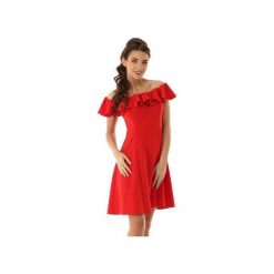 Rozkloszowana sukienka w stylu hiszpanki czerwona ED018-1. Sukienki damskie marki Ella dora. Za 259.00 zł.