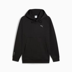 Bluza męska z kapturem Puma PUMATECH GRAPHIC RELAXED DK 62968101. Czarne bluzy męskie Puma, m, bez wzorów, ze skóry, z kapturem. Za 224.23 zł.