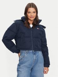 Tommy Jeans Kurtka puchowa Alaska DW0DW19687 Granatowy Regular Fit. Niebieskie kurtki damskie Tommy Jeans, l, bez wzorów, z jeansu, bez kaptura. Za 769.99 zł.