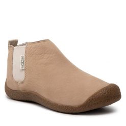 Sztyblety Keen. Brązowe botki damskie Keen, bez obcasa, na płaskiej podeszwie, bez zapięcia. Za 389.99 zł.