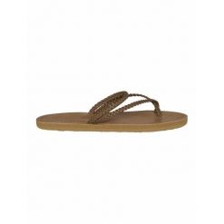 Sandały damskie Protest Prthumble. Brązowe klapki damskie Protest, bez wzorów, eleganckie, bez obcasa. Za 159.99 zł.