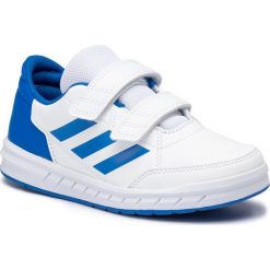 Buty adidas - Altasport Cf K D96827 Ftwwht/Blue/Blue. Białe półbuty chłopięce Adidas, bez wzorów, z materiału, bez zapięcia. Za 149.00 zł.