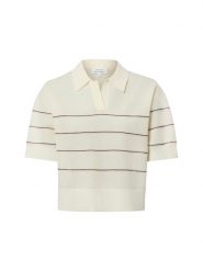 Opus Damski sweter z dzianiny z krótkim rękawem Kobiety biały|różowy, 38. Białe swetry damskie Opus, na lato, bez wzorów, z dzianiny, sportowe, bez kołnierzyka, bez ramiączek, krótkie, bez kaptura. Za 349.95 zł.