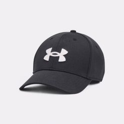 Czapka z daszkiem dla mężczyzn Under Armour Blitzing adj. Czarne czapki i kapelusze męskie Under Armour, bez wzorów, sportowe. Za 77.99 zł.